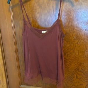 Burgundy tank top